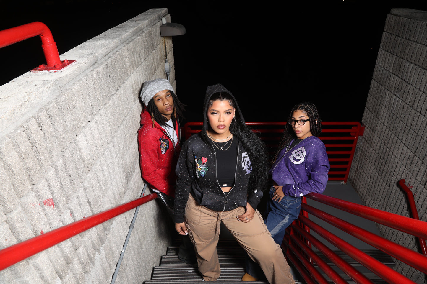 "Midnight" Black Zipped Jacket