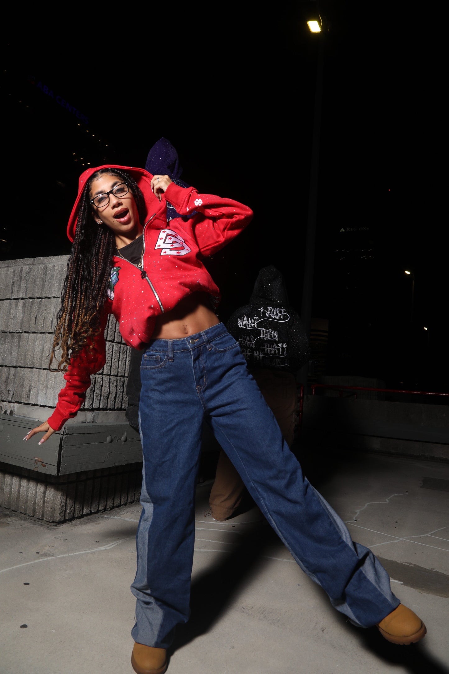 Cherry Red Zipped Jacket