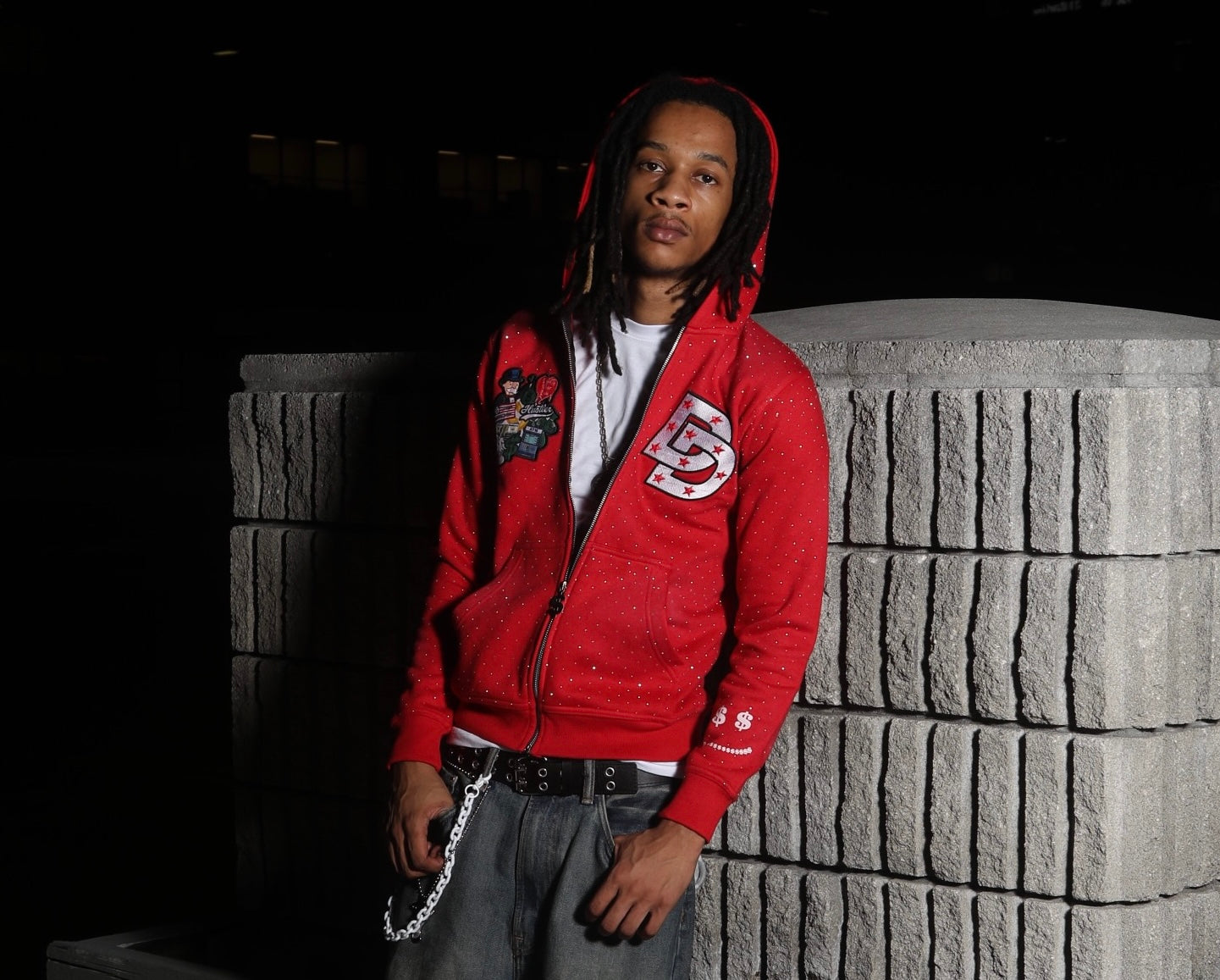 Cherry Red Zipped Jacket