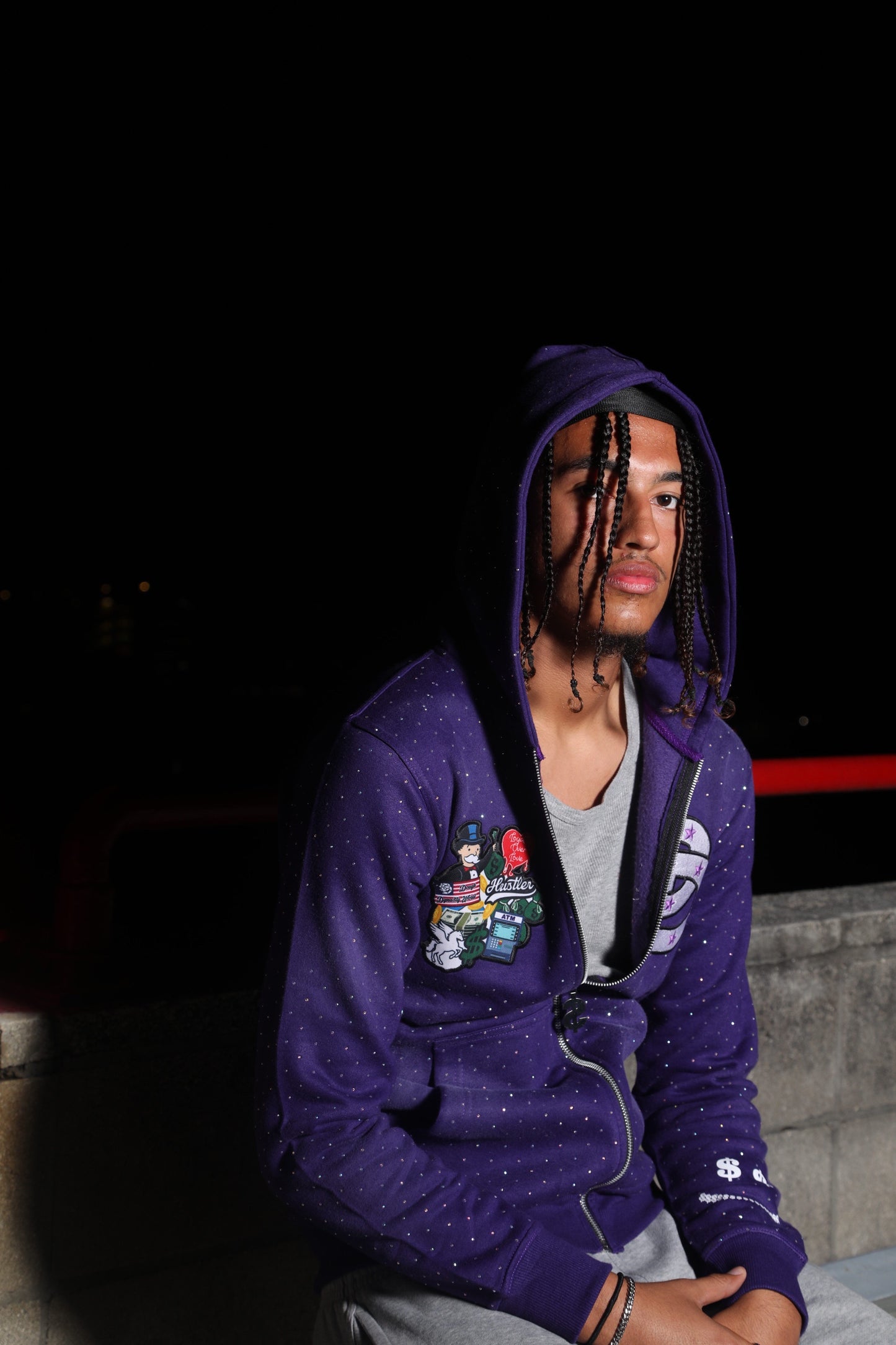 Purple Zipped Jacket