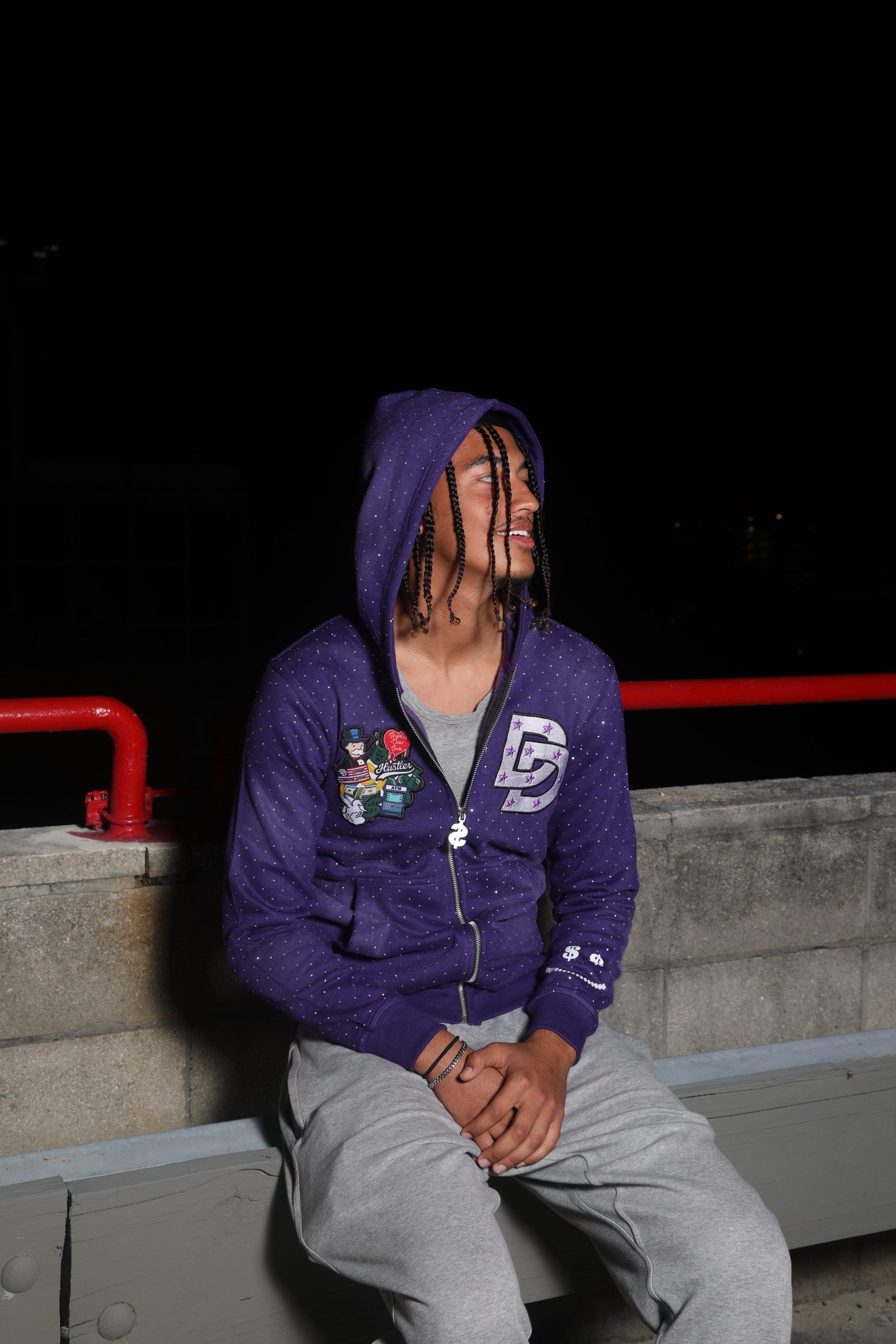 Purple Zipped Jacket